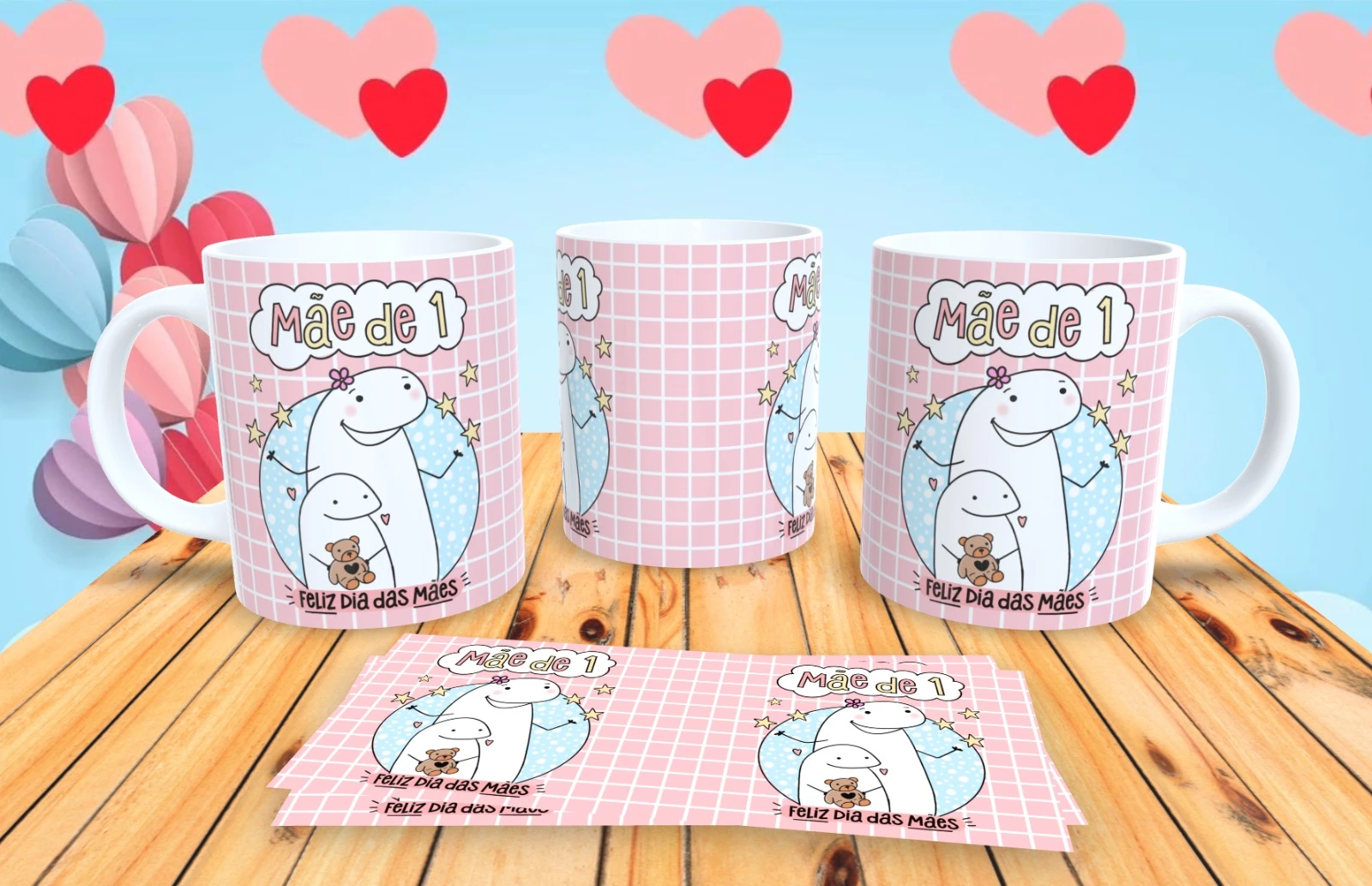 Caneca Flork Mãe de 1 Presente Criativo Mãe