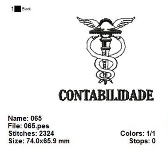 Matrizes de Bordado Profissões – Contabilidade (PES, JEF, DST, EXP)