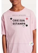 Camiseta personalizada em algodão