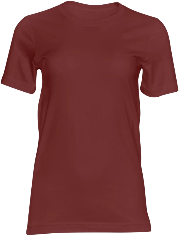 Camiseta Básica Bordô 100% Algodão