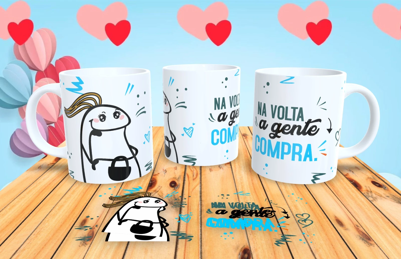 Caneca Flork Mãe Engraçada Na Volta a Gente Compra