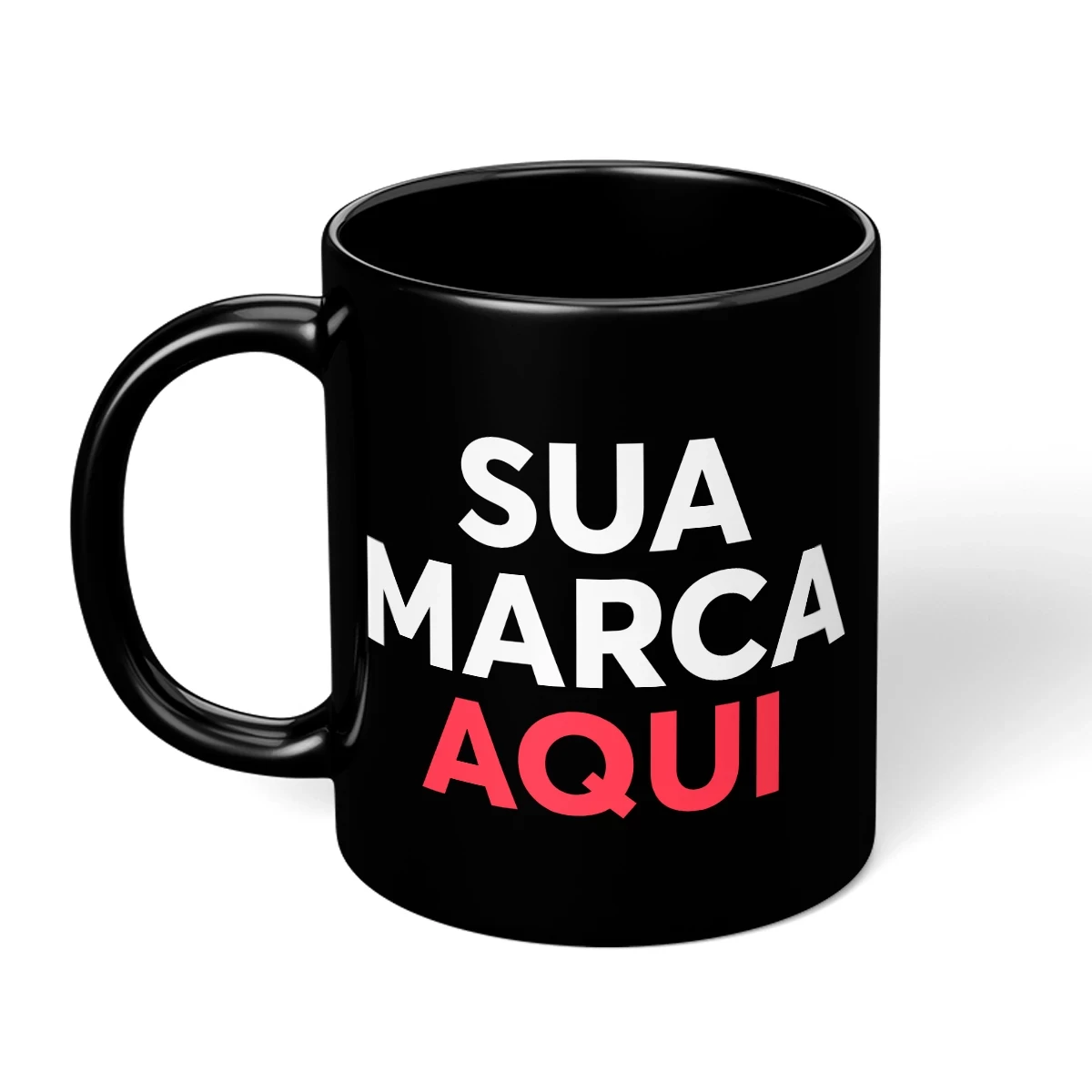 Caneca de cerâmica Personalizada Preta