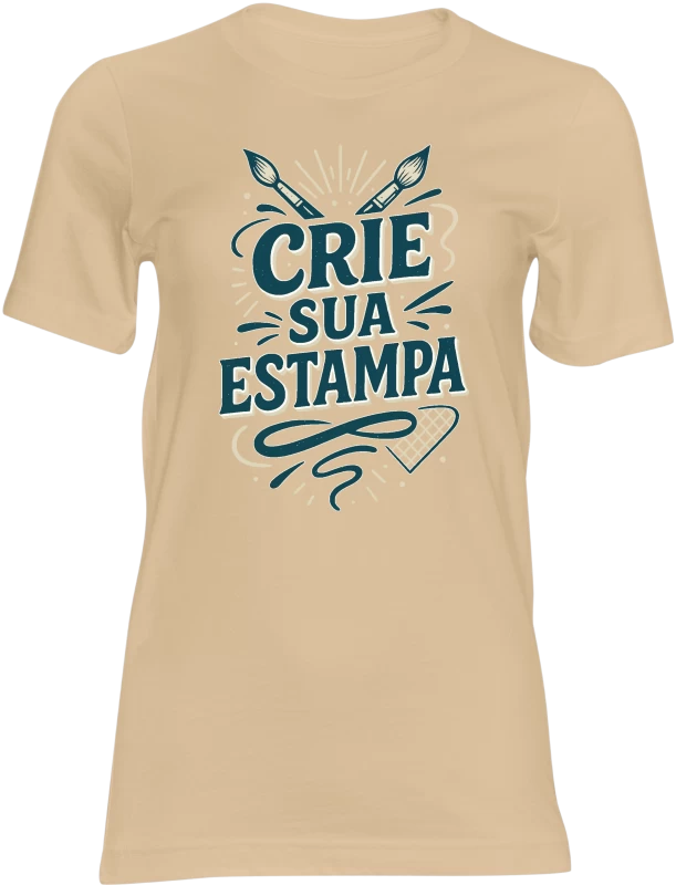 Camiseta Personalizada 100% Algodão Fio 30.1 – Cor Offwhite