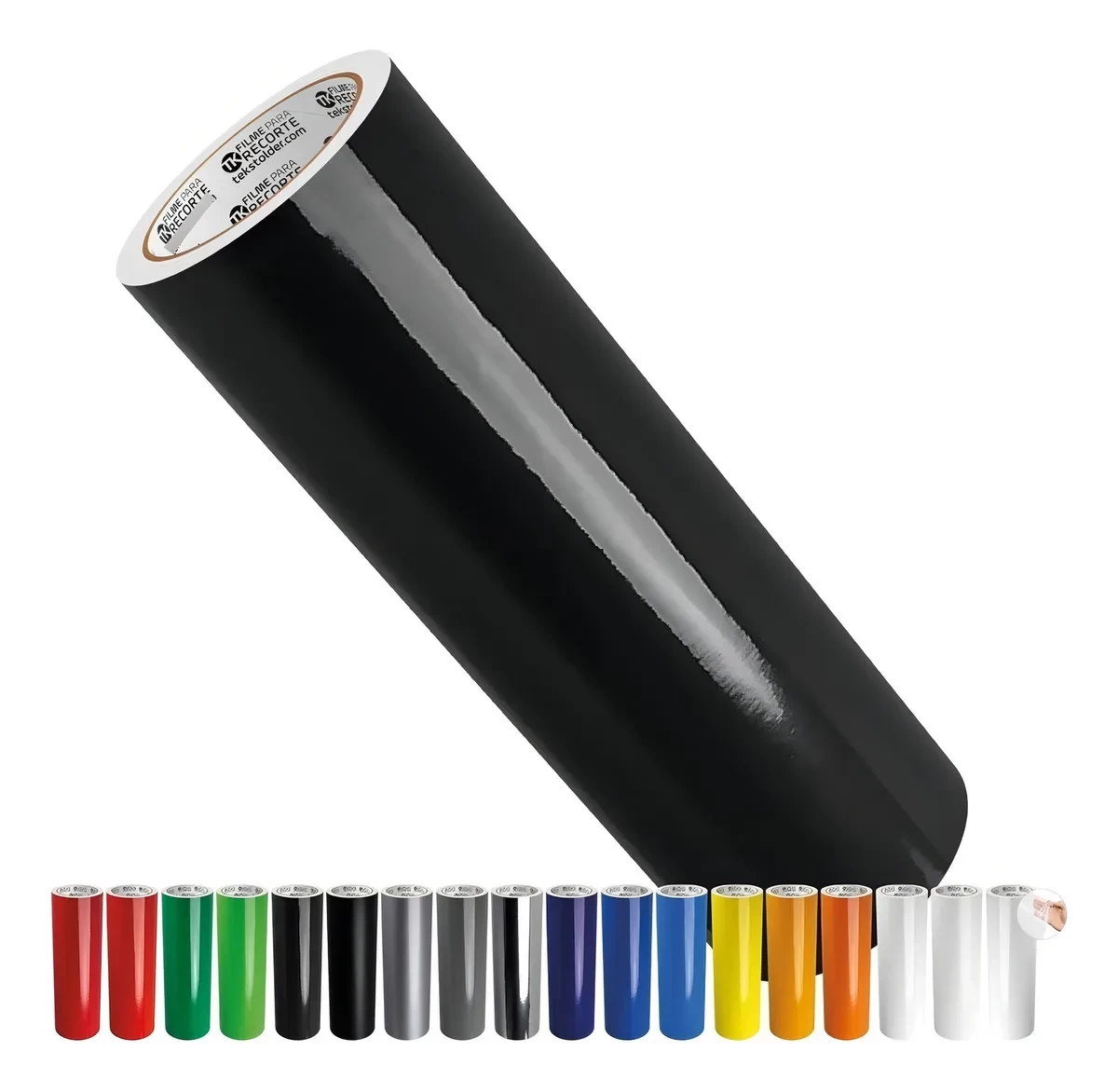 Adesivo Vinil Preto 30cm x 1m – Resistente e Versátil