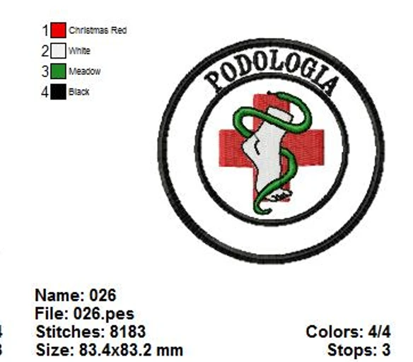 Matrizes de Bordado Profissões – Podologia 2 (PES, JEF, DST, EXP)
