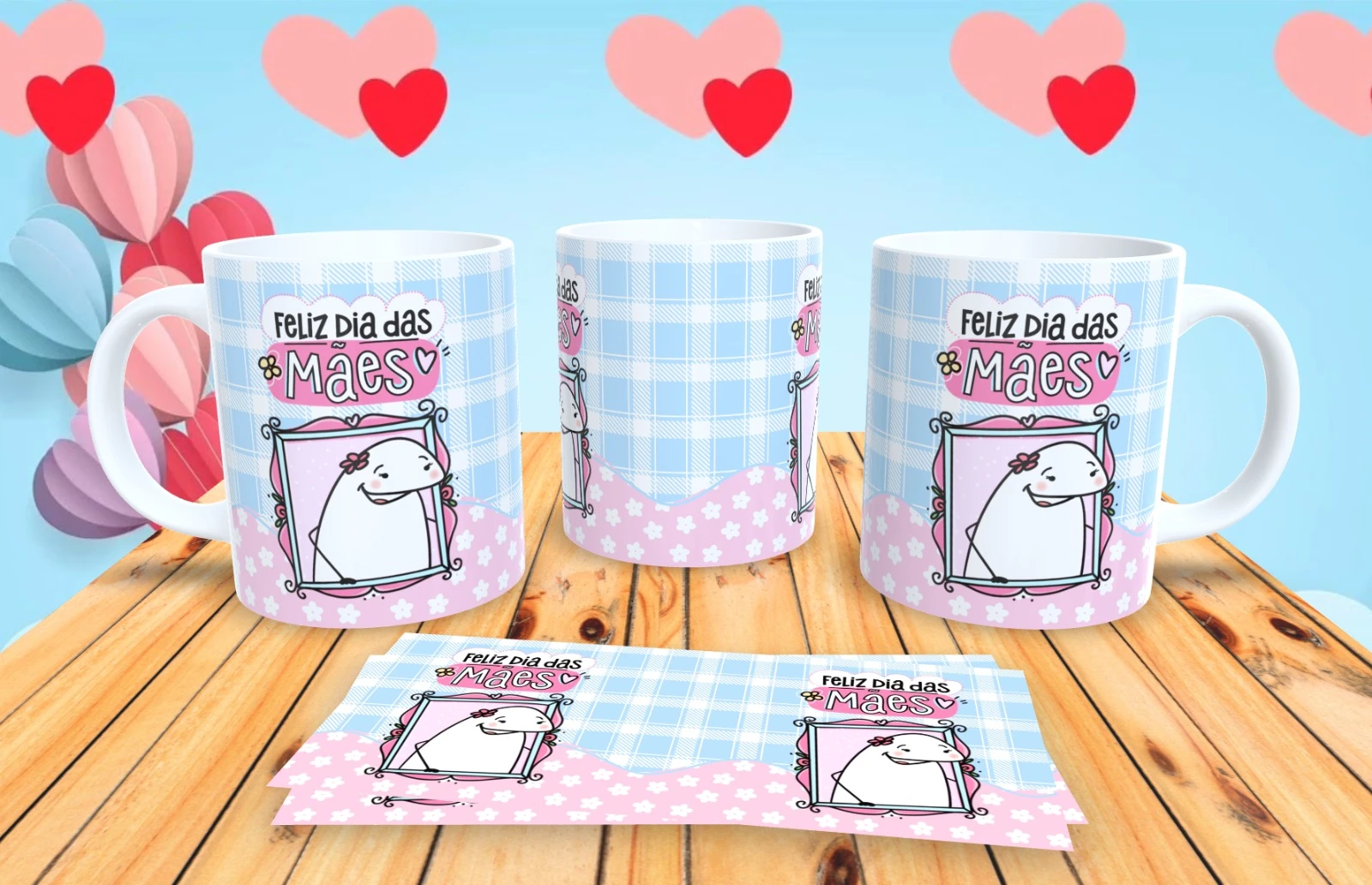 Caneca Flork Feliz dia das Mães