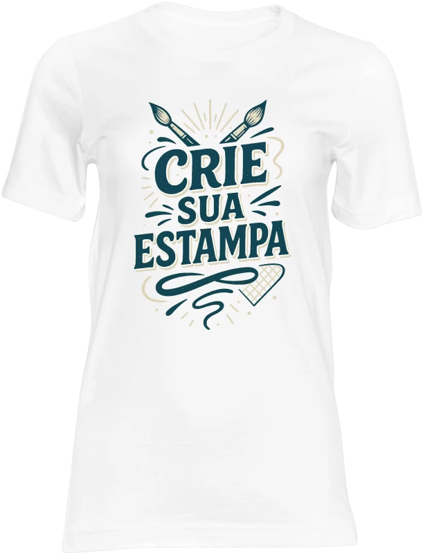 Camiseta Personalizada 100% Algodão Fio 30.1 – Cor Branca