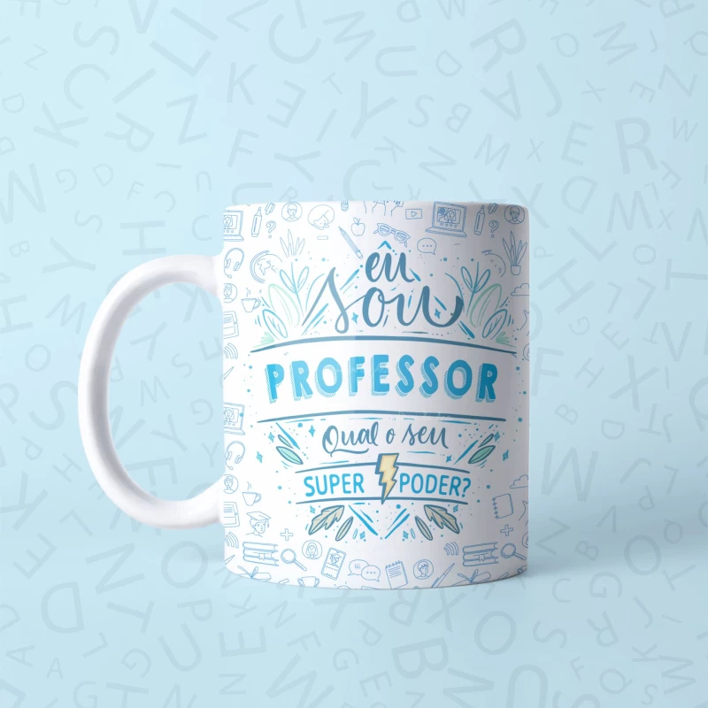 Caneca Dia dos Professores-super poder