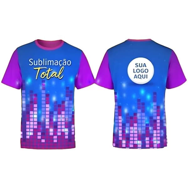 Camiseta Personalizada Sublimação Total Frente e Verso – Poliester