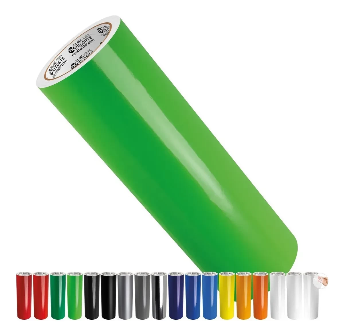 Adesivo Vinil Verde 30cm x 1m – Durável e Personalizado