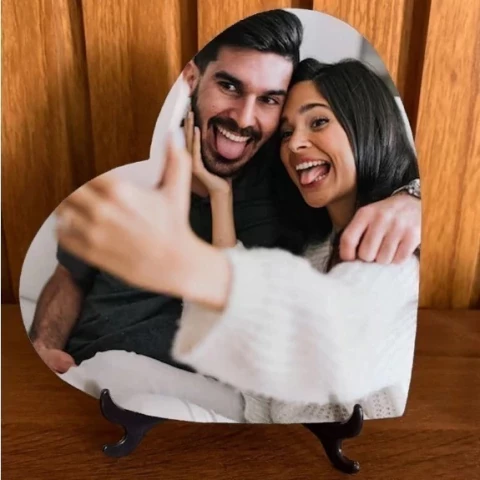 Azulejo Coração Personalizado 18x26cm – Com Foto