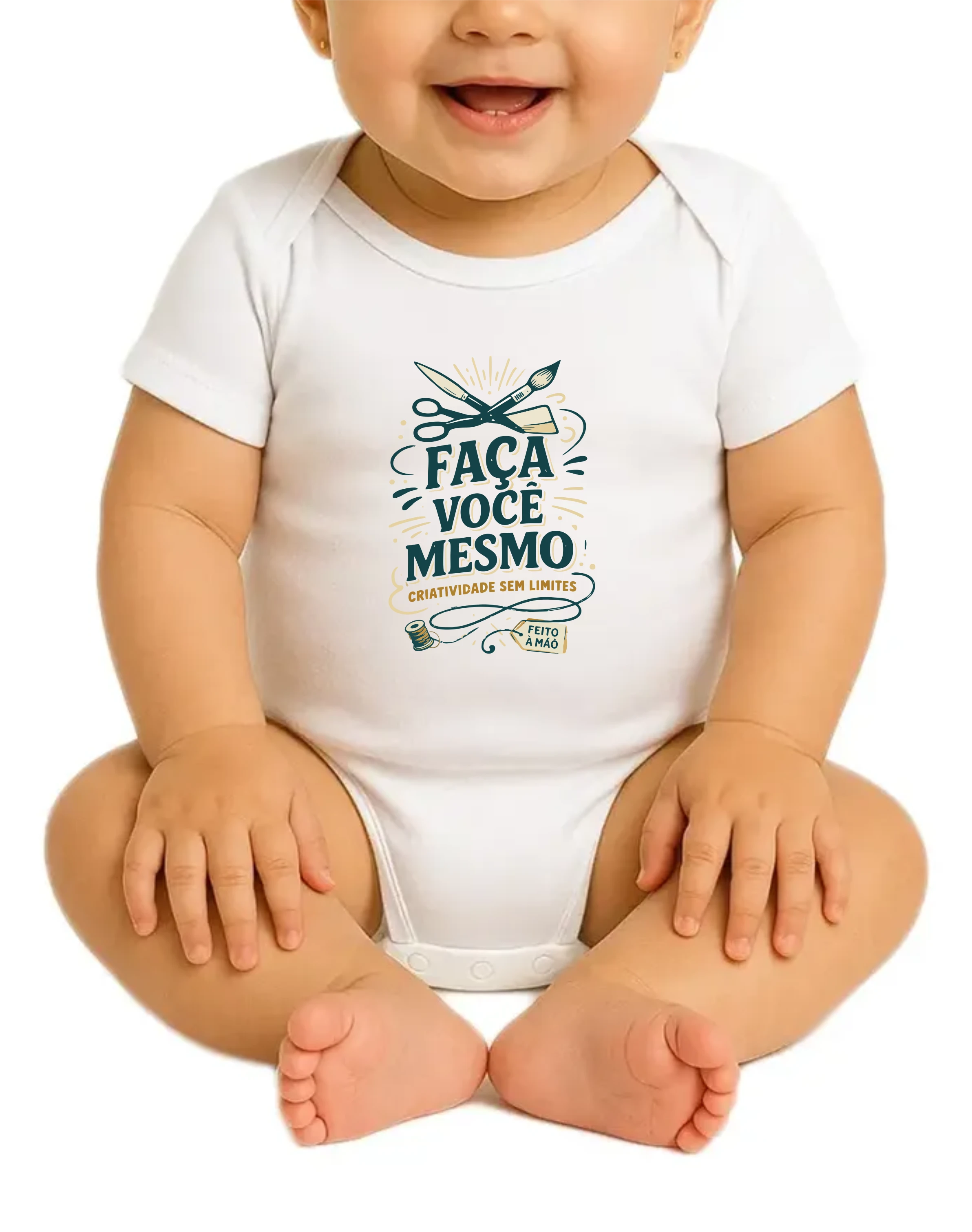 Body de Bebê Personalizado – Coloque a Foto e o Nome e Veja na Hora!