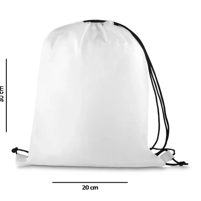 Mochilinha Saco 20x30 cm em Tactel