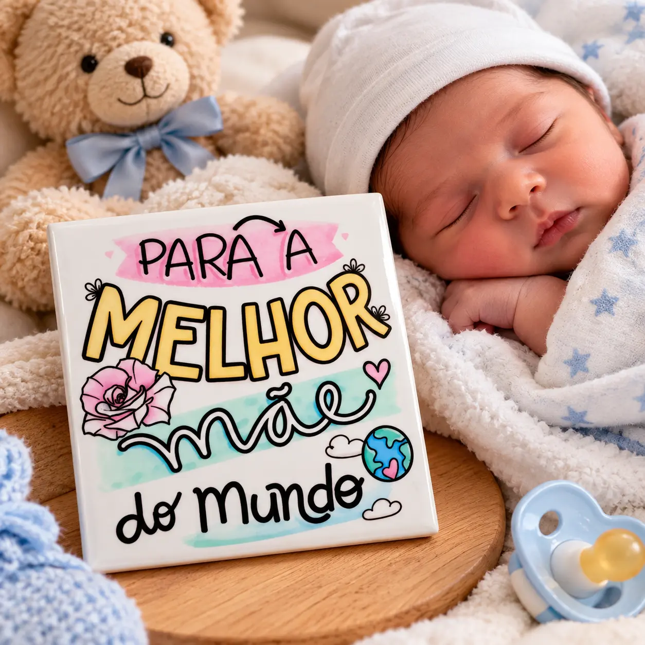 Azulejo Personalizado 10x10cm com Foto, Arte ou Logo — Decoração Única para Sua Casa ou Presente