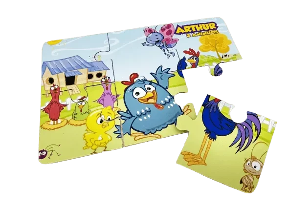 Quebra‑Cabeça MDF 6 Peças Personalizado com Foto — Lembrancinha e Presente Único