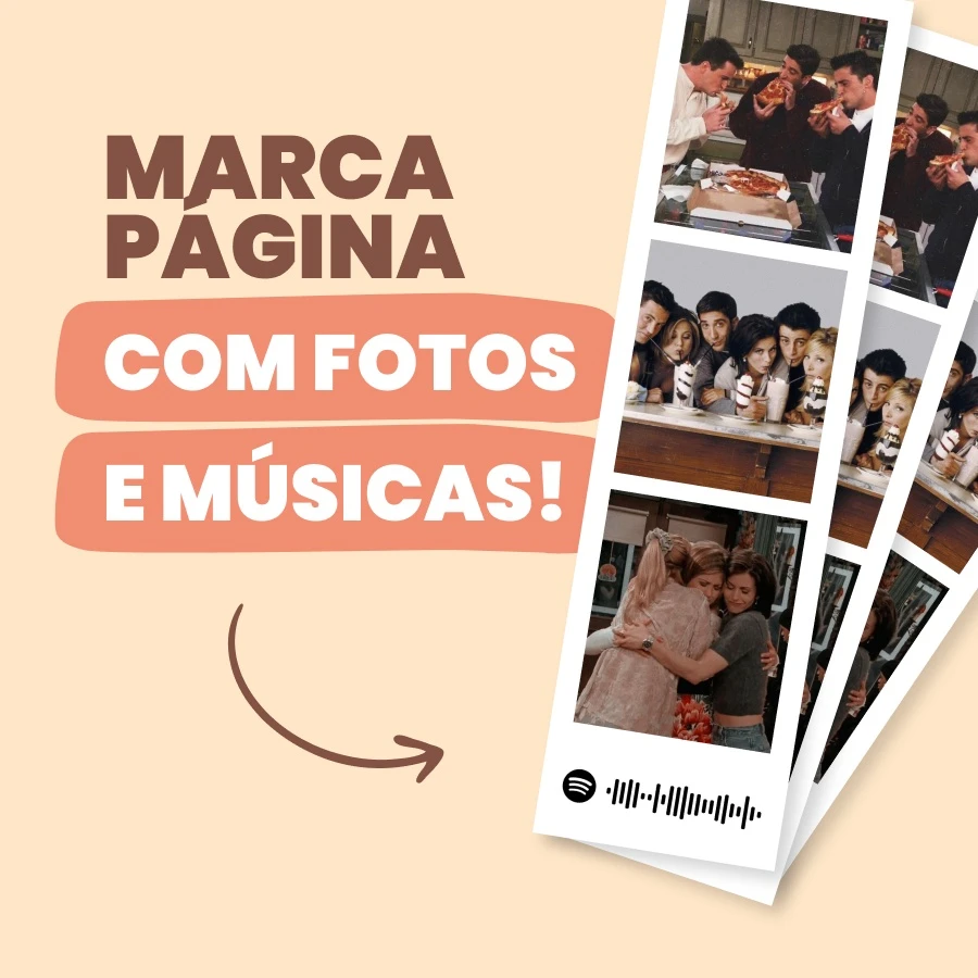 Marcador de Página Personalizado — 1 Unidade | Papel Fotográfico 230g (Frente Única)