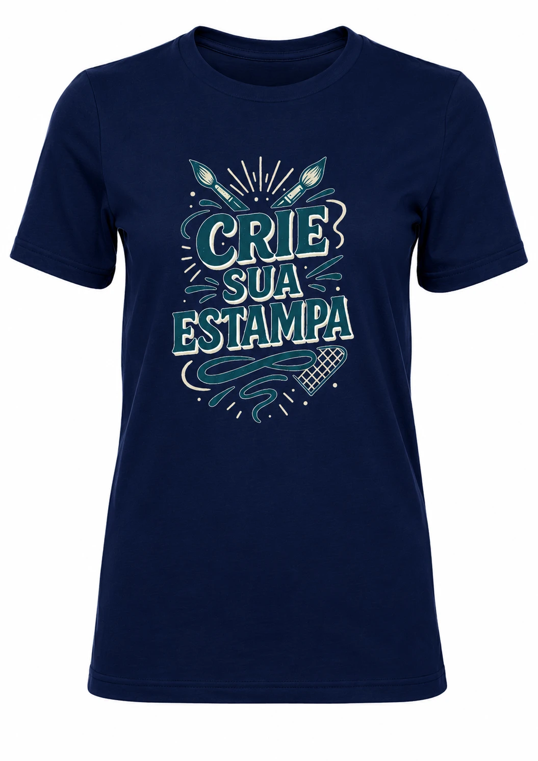 Camiseta Personalizada 100% Algodão Fio 30.1 – Cor Azul