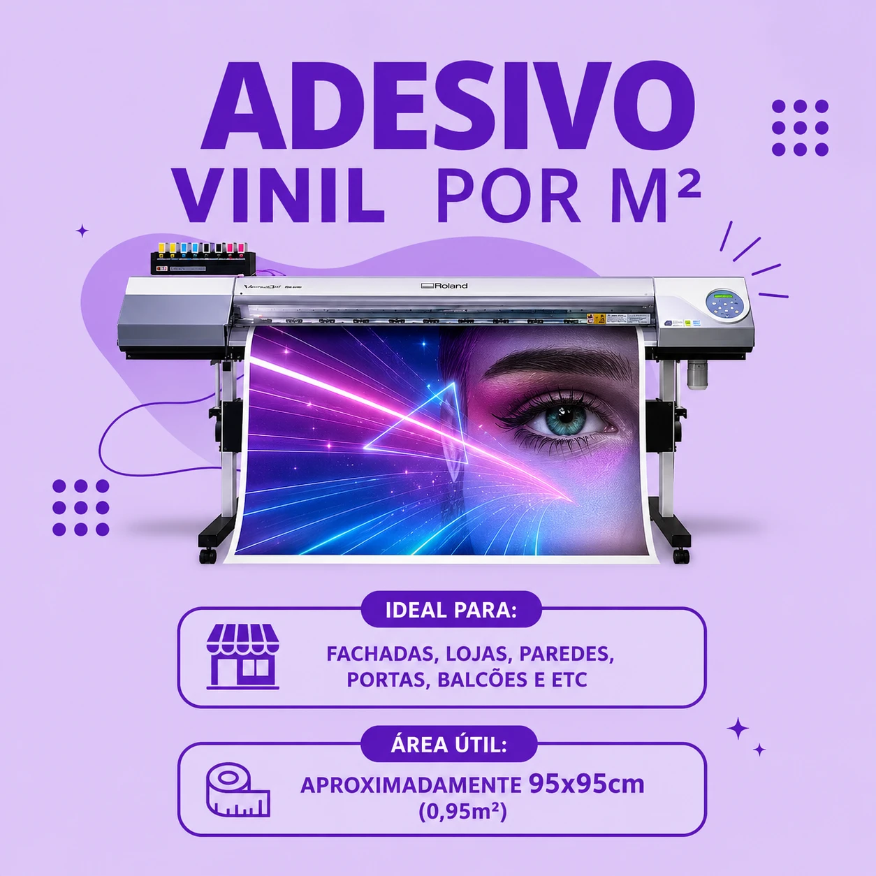 Impressão metro quadrado