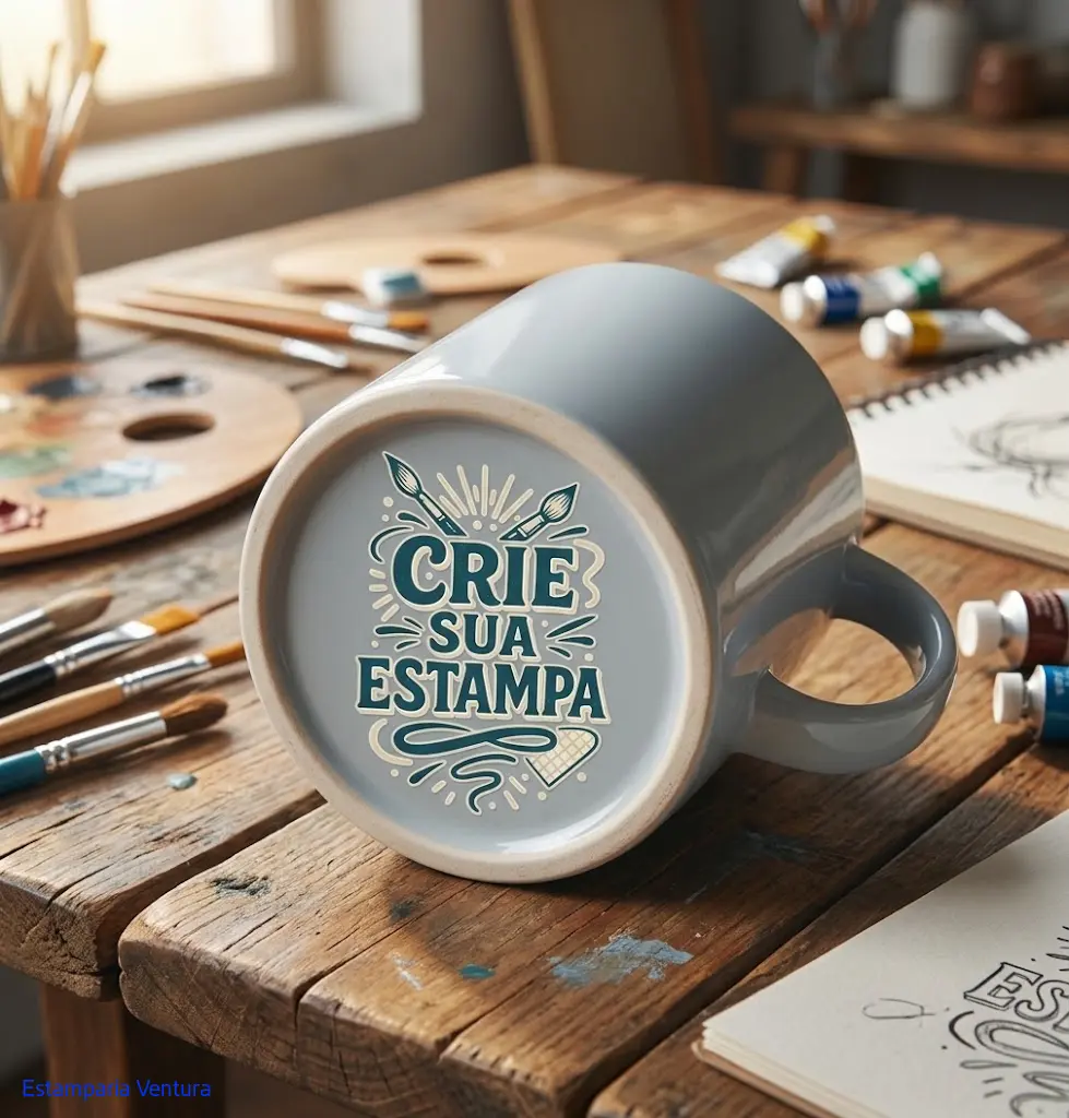 Adesivo Sublimático Personalizado para Fundo de Caneca — Ultra Resistente à Água e Uso Diário